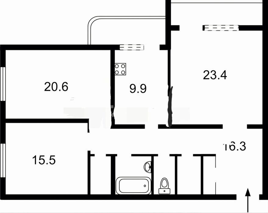 Квартира на вул. Старонаводницька, 8А в Київ, ID 320324, фото №2