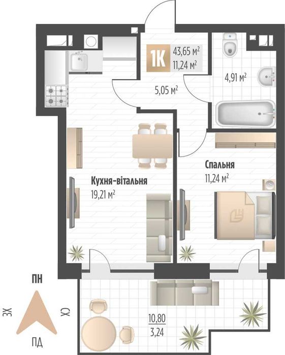 Квартира на Шевченківський в Львів, ID 320308, фото №4