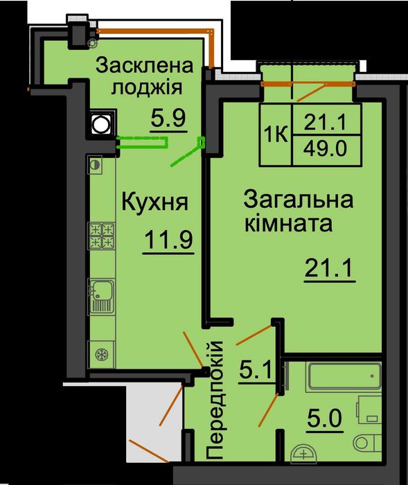 Квартира на ЖК Софія Роял в Києві, ID 318197, фото №1