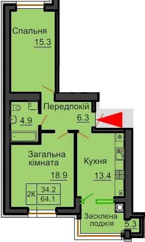 Квартира на ЖК Софія Роял в Київ, ID 318837, фото №2