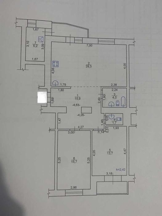 Квартира на вул. Антона Грицая, 10 в Полтаві, ID 318789, фото №23