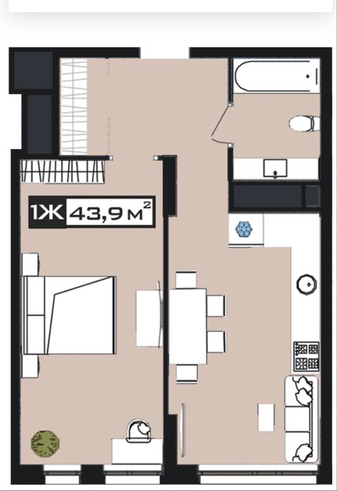 Квартира на вул. Набережна Перемоги, 152 в Дніпро, ID 318118, фото №5