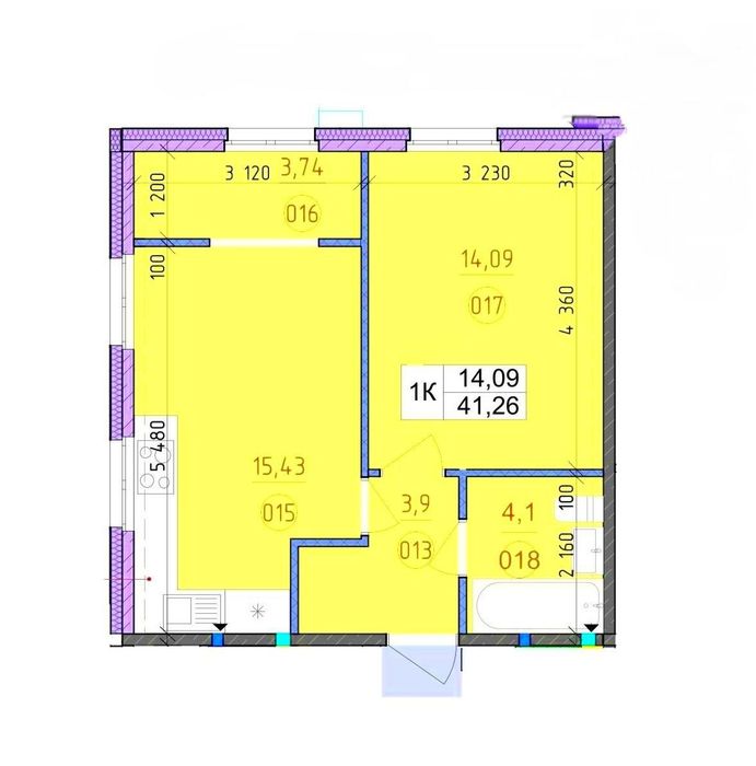 Квартира на ЖК Нова Англія в Київ, ID 318043, фото №2