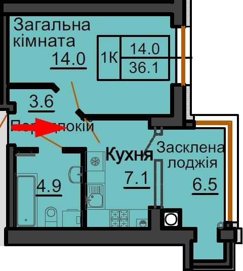 Квартира на ЖК Софія Роял в Київ, ID 318028, фото №2