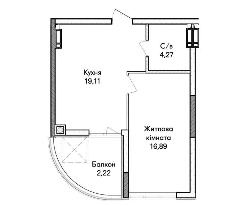 Квартира на вул. Ірпінь, 42 в Києві, ID 318004, фото №9