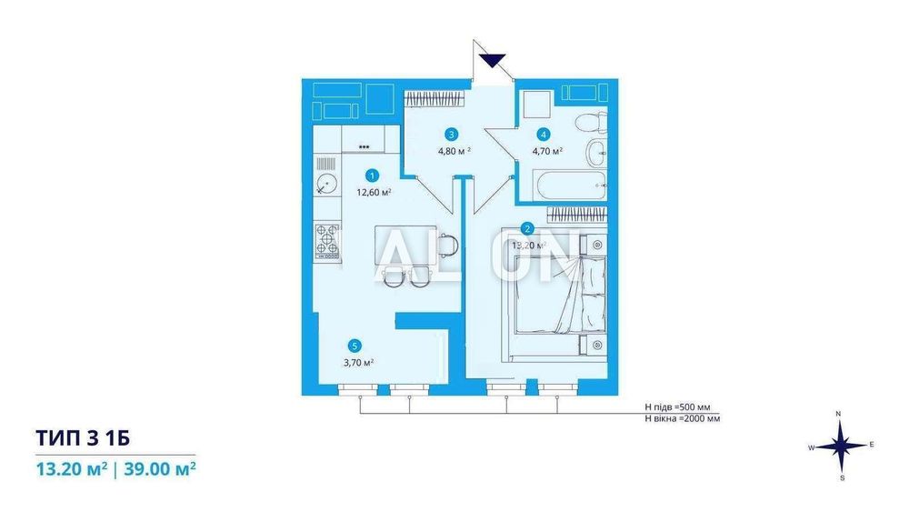 Квартира на вул. Святослава Хороброго, 11в в Києві, ID 317500, фото №10