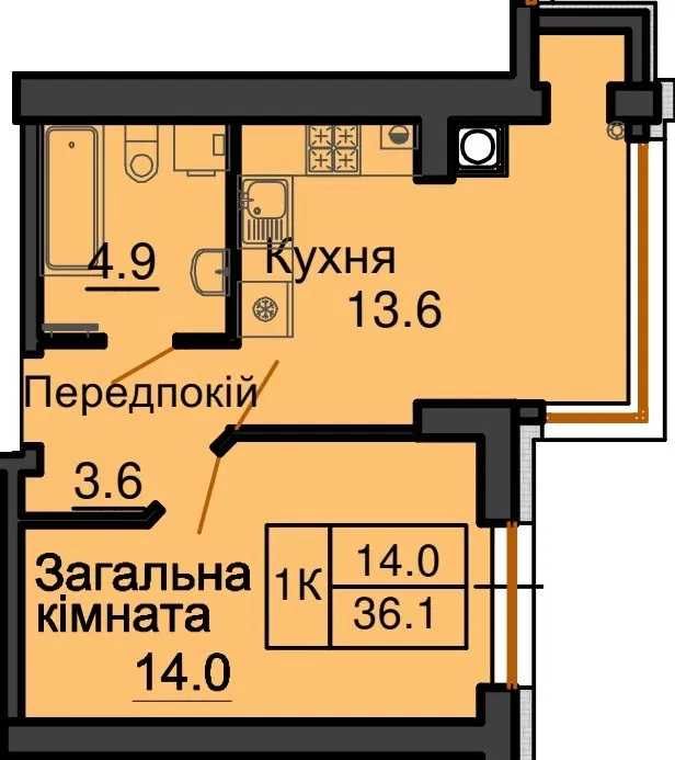 Квартира на ЖК Софія Роял в Київ, ID 317849, фото №2
