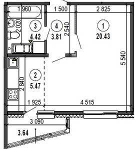 Квартира на вул. Вишняківська, 4 в Києві, ID 340613, фото №18