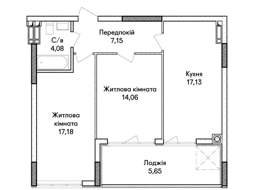 Квартира на вул. Ольги Кобилянської в Києві, ID 317751, фото №5
