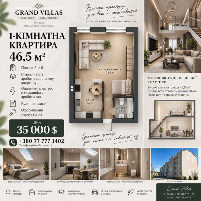 Квартира на ЖК Grand Villas в Київ, ID 320027, фото №1