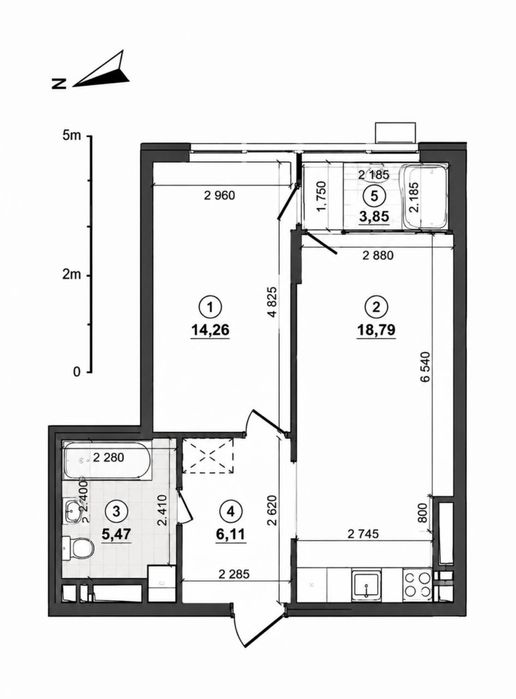 Квартира на вул. Олександра Олеся, 2В в Києві, ID 324967, фото №7