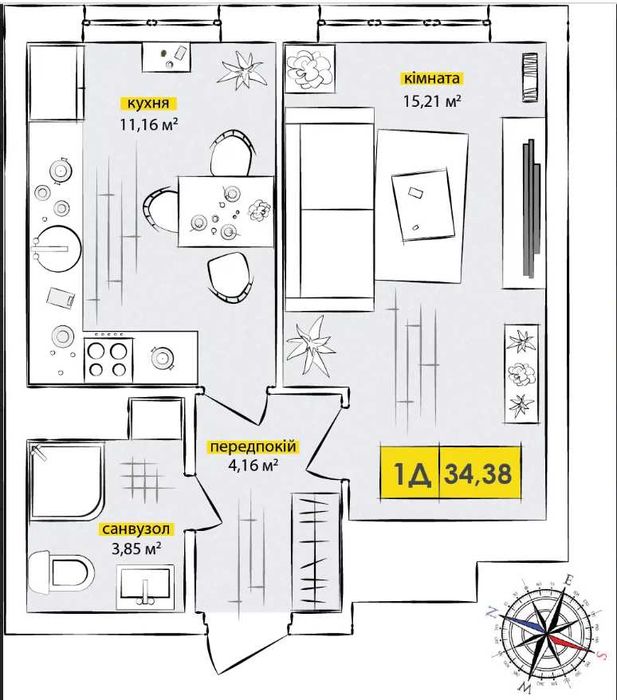 Квартира на ЖК Синергія в Київ, ID 324962, фото №5