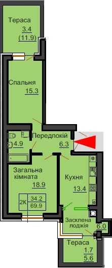 Квартира на ЖК Софія Роял в Київ, ID 325092, фото №2