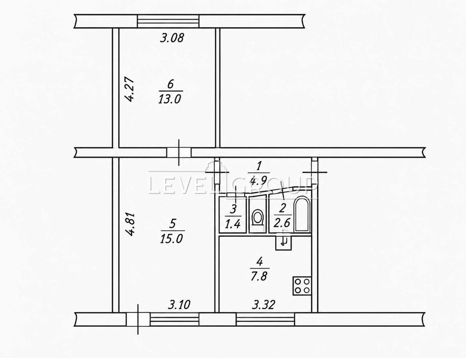 Квартира на вул. Кибальчича, 14 в Києві, ID 325525, фото №15