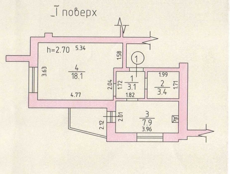 Квартира на пров. Гнатюка в Київ, ID 325831, фото №2