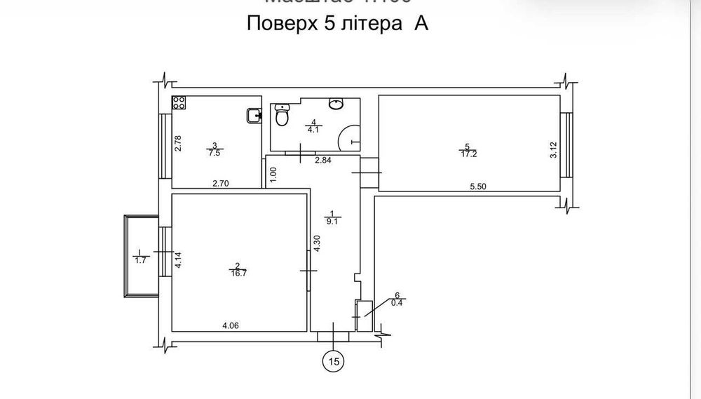 Квартира на вул. Волоський, 46 в Київ, ID 325745, фото №2