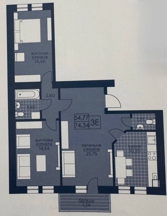 Квартира на Буча в Києві, ID 325929, фото №15