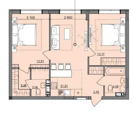 Квартира на вул. Академика Сахарова в Одесі, ID 326370, фото №11