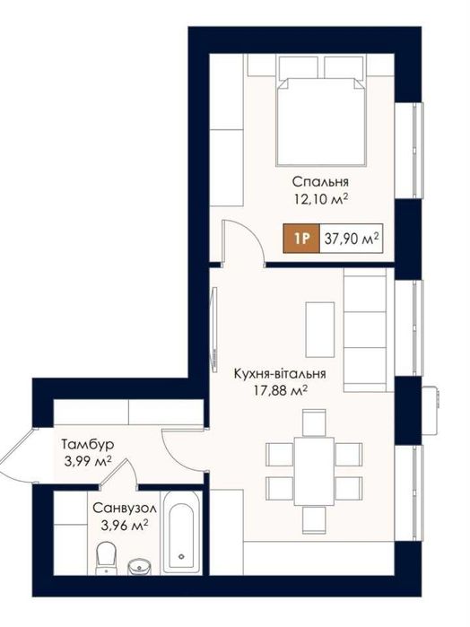Квартира на ЖК Квартал Соборна в Києві, ID 326914, фото №11