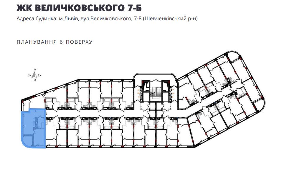 Квартира на вул. Івана Величковського, 7б в Львів, ID 326963, фото №3