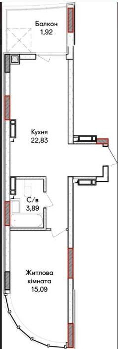 Квартира на ЖК Синергія Сіті в Київ, ID 327141, фото №5