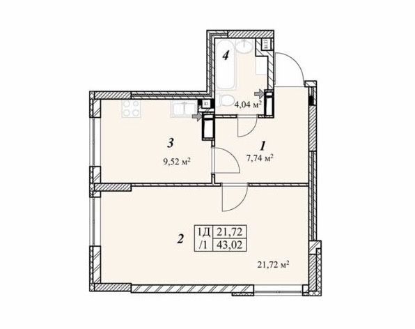 Квартира на ЖК «Зіркова Вежа» в Києві, ID 327226, фото №8
