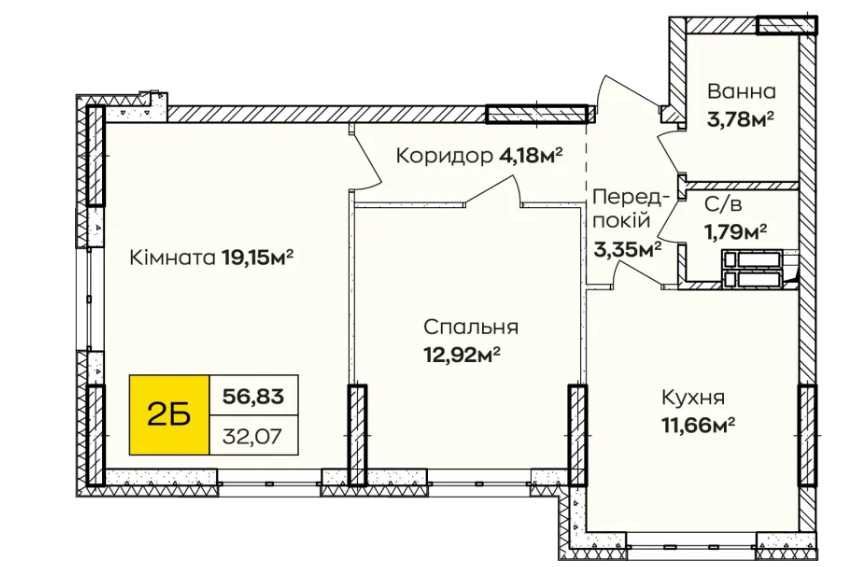 Квартира на вул. Тепловозна, 28 в Київ, ID 327340, фото №4