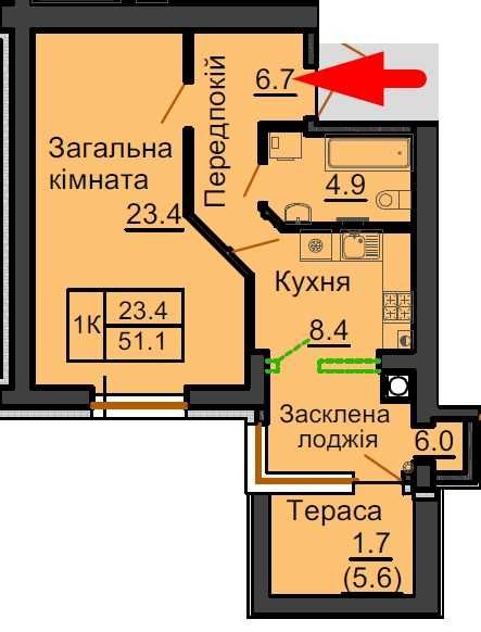 Квартира на ЖК Софія Роял в Київ, ID 327456, фото №3