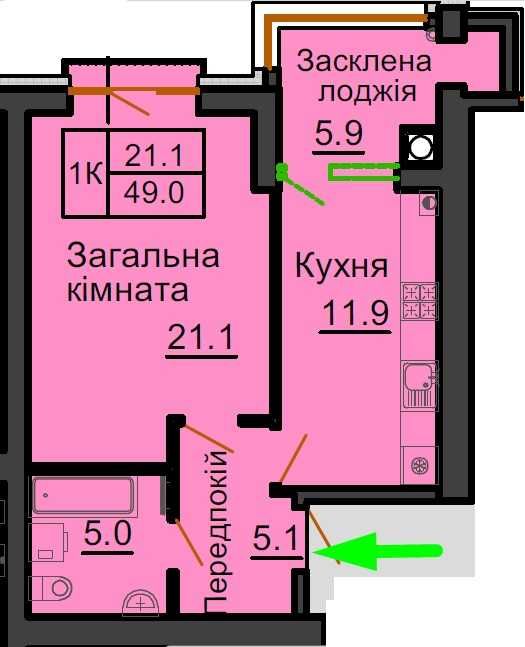 Квартира на ЖК Софія Роял в Київ, ID 327498, фото №2