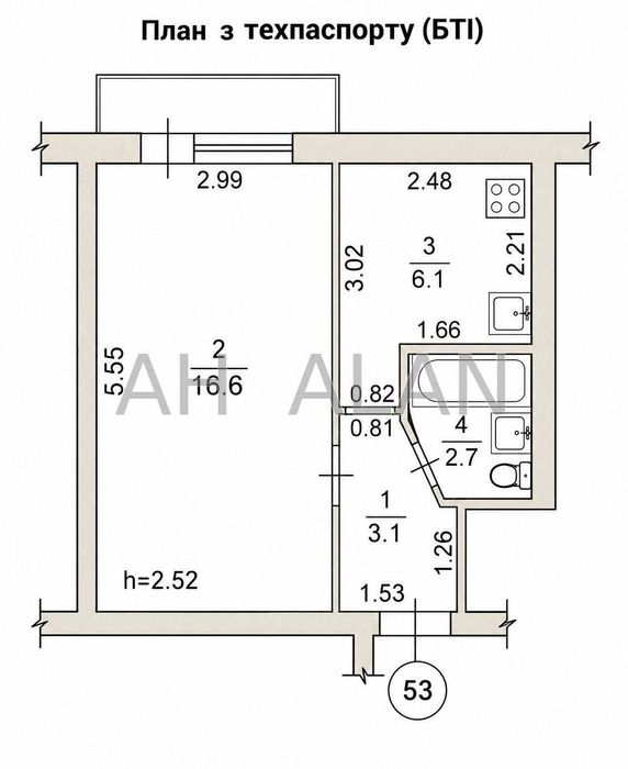 Квартира на вул. Донецька, 57 в Київ, ID 327614, фото №2