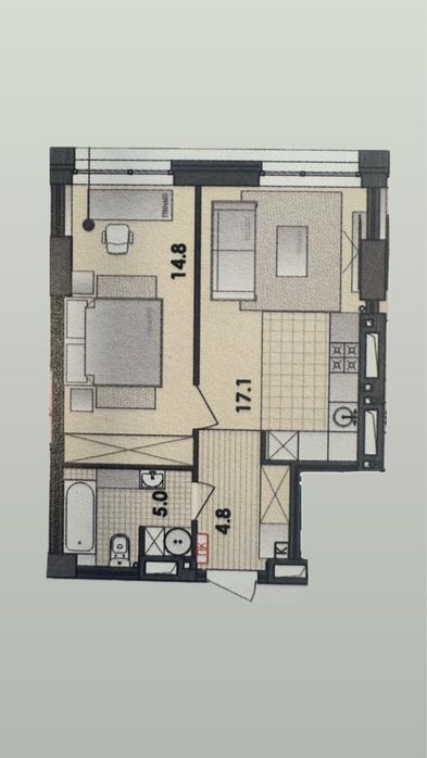 Квартира на ЖК Respect Hall в Дніпрі, ID 328020, фото №8