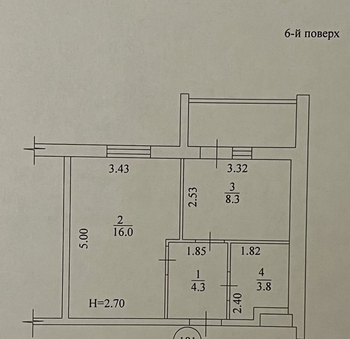Квартира на вул. Миру, 55 в Харкові, ID 328111, фото №11