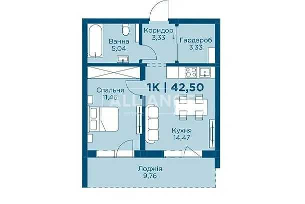 Квартира на ЖК БІзнес клас HydroPark DeLuxe в Івано-Франківську, ID 328210, фото №9