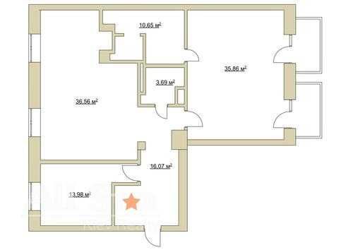 Квартира на вул. Володимирська, 19 в Києві, ID 328622, фото №12