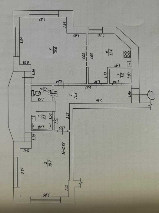 Квартира на Біля метро Центральний ринок в Харкові, ID 329062, фото №6