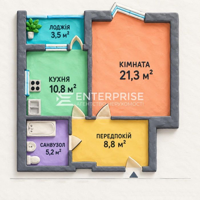 Квартира на вул. Драгоманова, 2 в Київ, ID 329109, фото №5