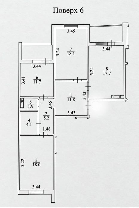 Квартира на пров. Балтійський, 1 в Києві, ID 353461, фото №10