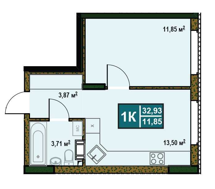 Квартира на ЖК Comfort Hall в Києві, ID 329366, фото №6