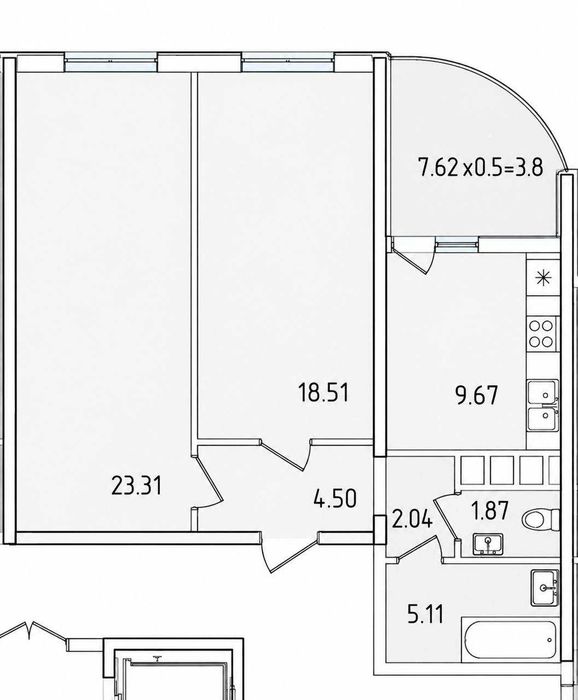 Квартира на Кадорр на Краснова в Одеса, ID 329536, фото №3