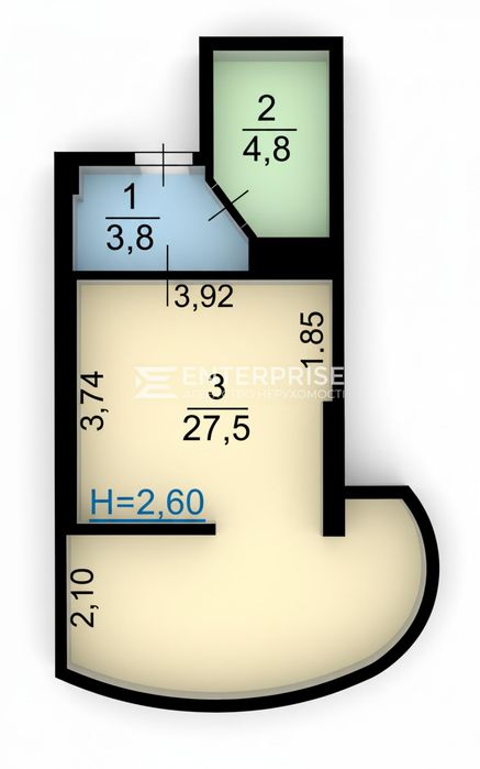 Квартира на Харківське шосе, 15-А в Київ, ID 329578, фото №2