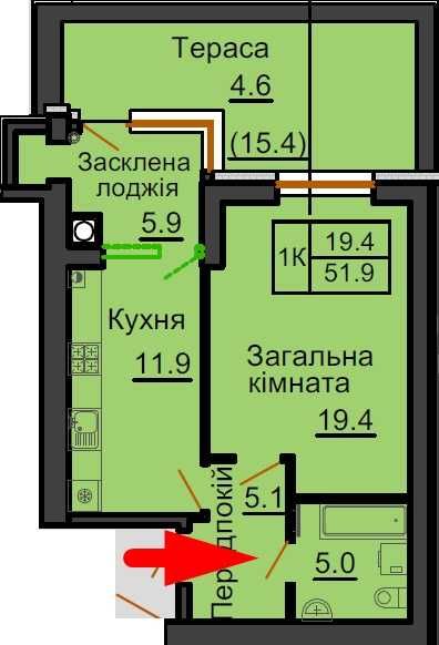 Квартира на ЖК Софія Резиденс в Київ, ID 329604, фото №1
