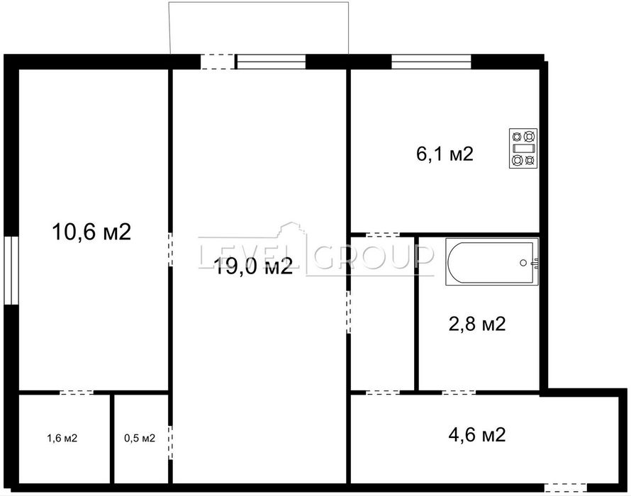 Квартира на вул. Джохара Дудаєва, 12 в Києві, ID 329677, фото №14