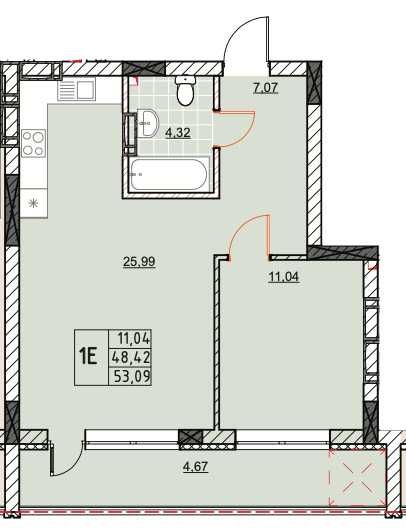 Квартира на Гостомельське шосе, 49 в Київ, ID 330918, фото №4