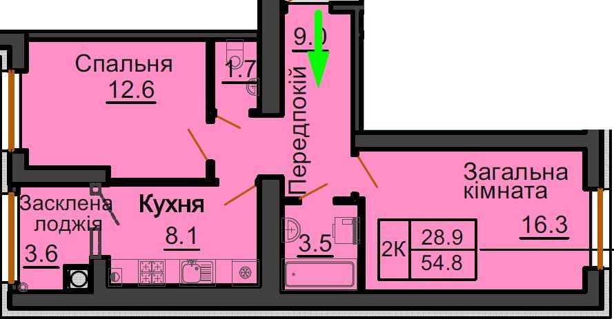 Квартира на Софіївська Борщагівка в Київ, ID 329947, фото №2