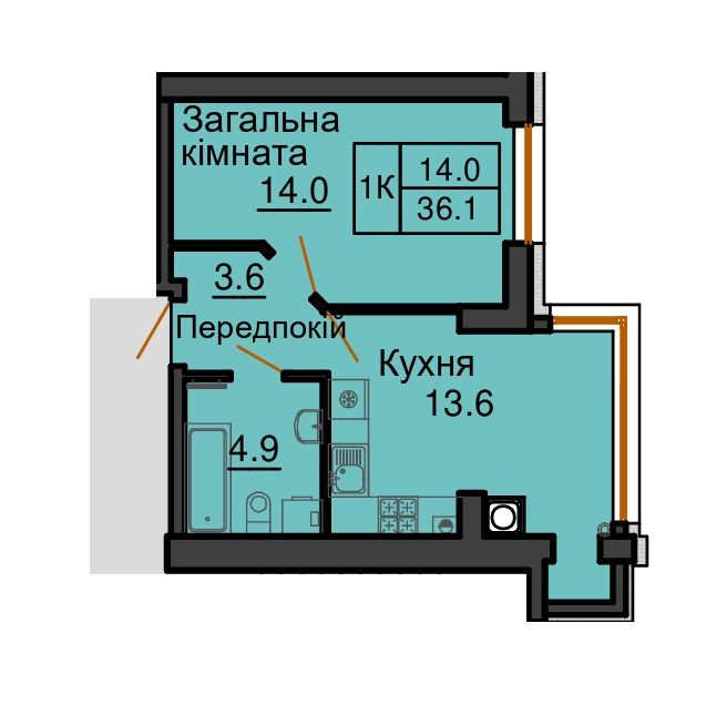 Квартира на ЖК Софія Роял в Київ, ID 330028, фото №2