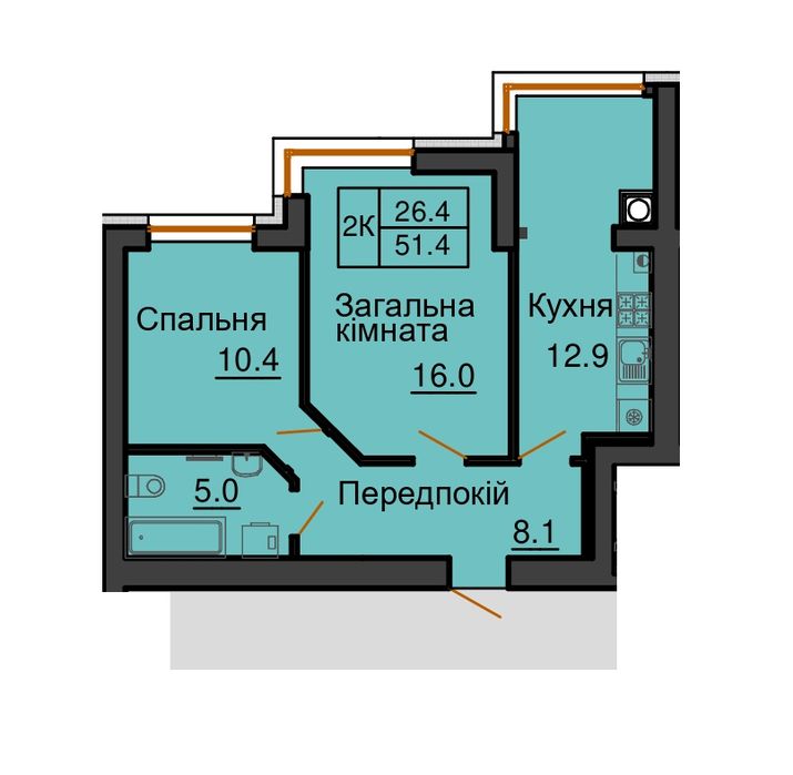 Квартира на ЖК Софія Роял в Київ, ID 330329, фото №2