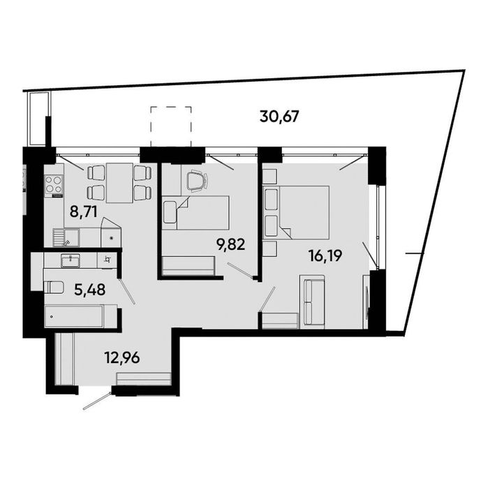 Квартира на вул. Джона Ленона в Львів, ID 331336, фото №3