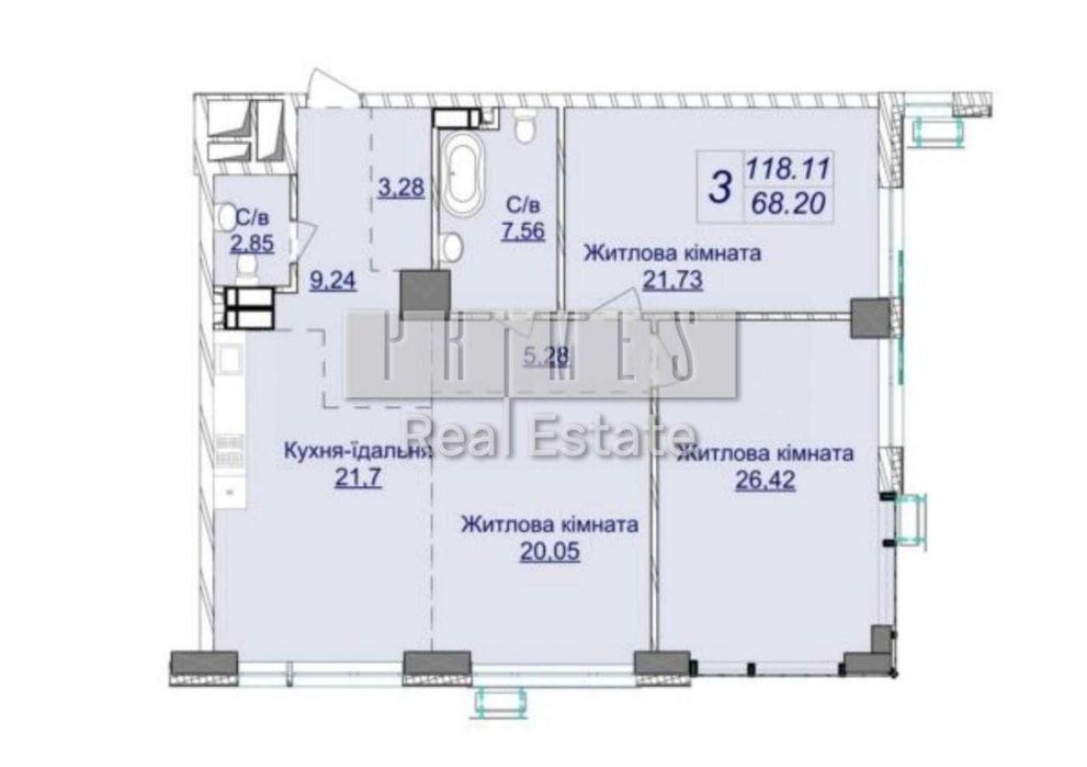 Квартира на вул. Верхогляда, 26 в Київ, ID 331495, фото №1