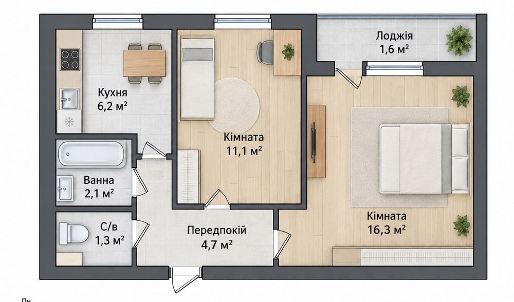 Квартира на біля метро Лісова в Києві, ID 331535, фото №7