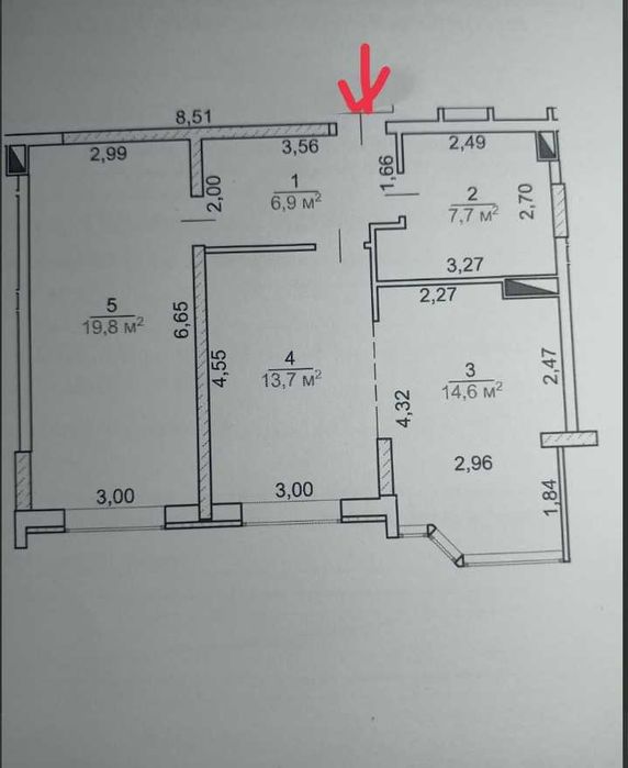 Квартира на вул. Гоголя, 253А в Черкаси, ID 331603, фото №4
